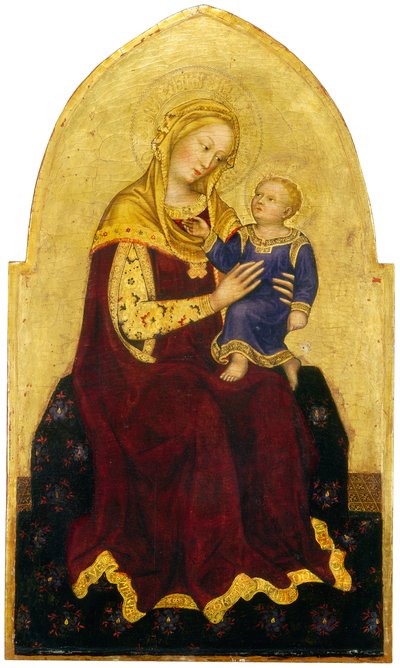 Madonna and Child Enthroned, c.1420 by Gentile da Fabriano